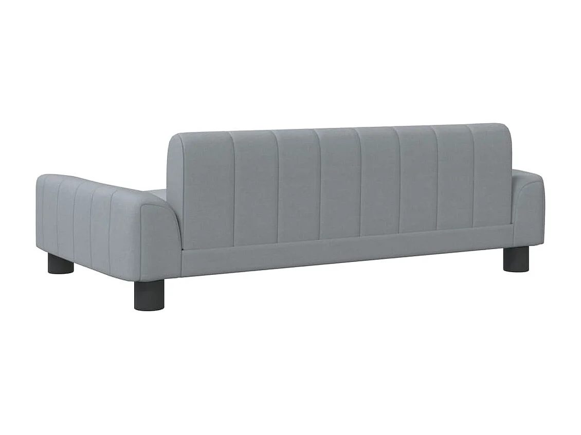 Canapé pour enfants gris clair 90x53x30 cm tissu FR860377