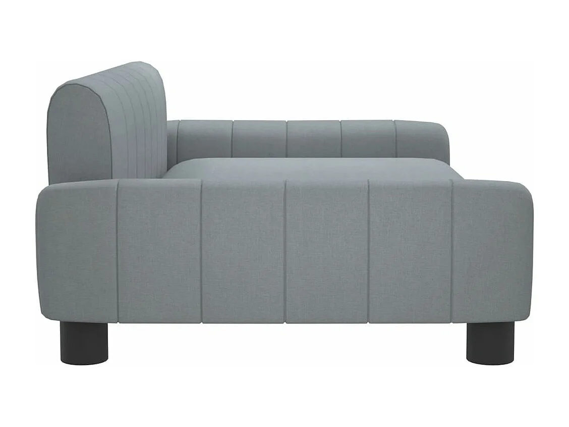 Canapé pour enfants gris clair 90x53x30 cm tissu FR860377