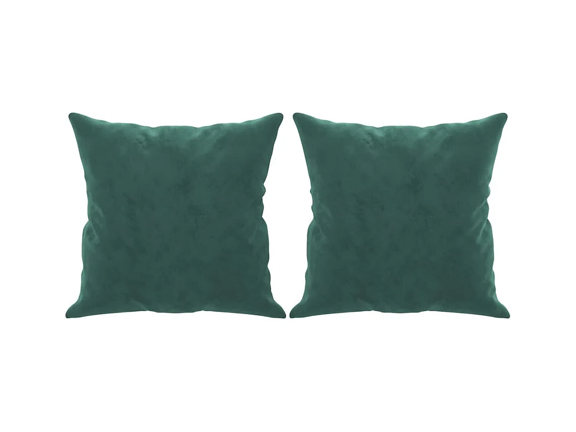 Driezitsbank met sierkussens 180 cm fluweel donkergroen BE574886