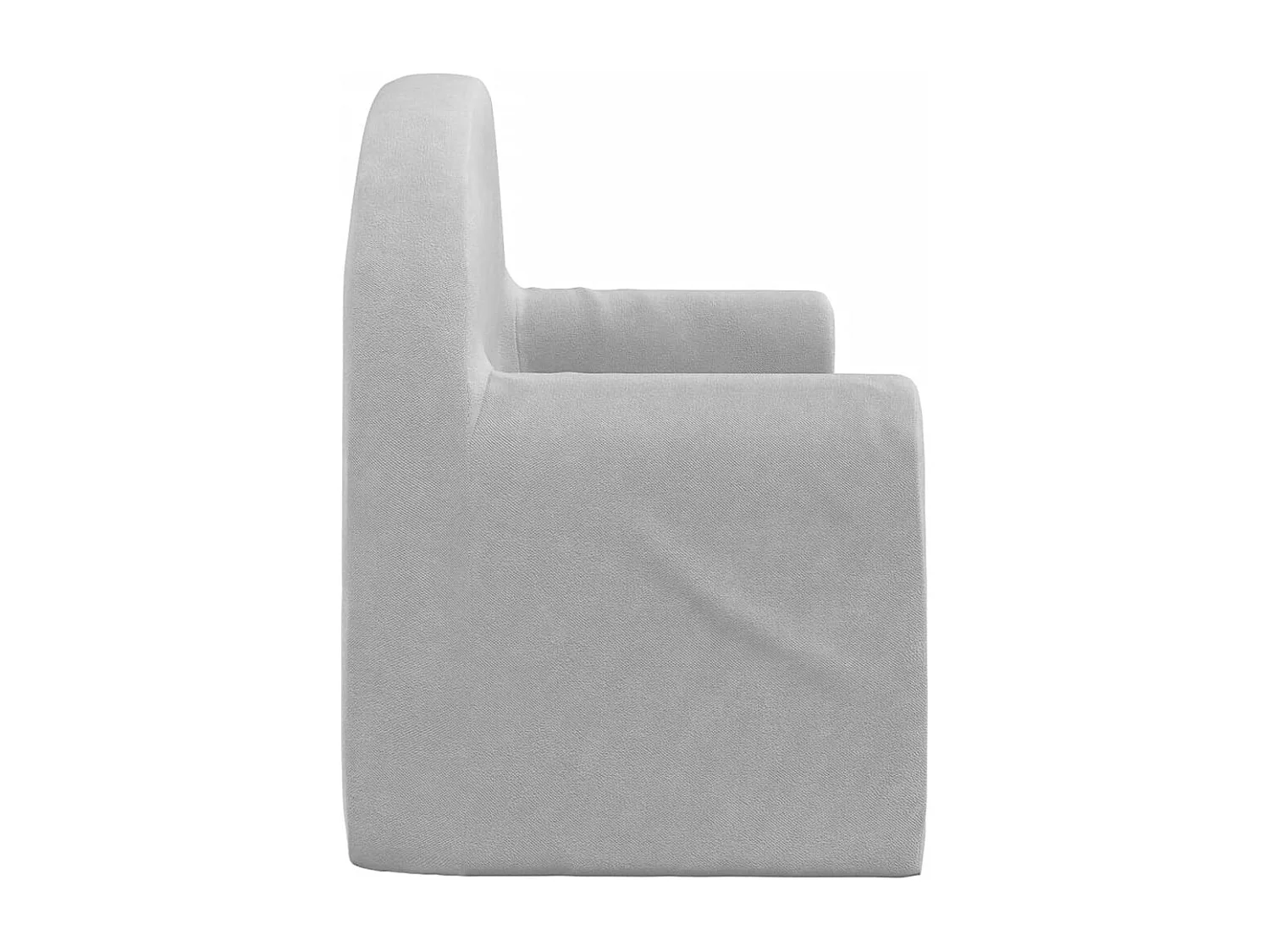 Canapé pour enfants 2 places gris clair peluche douce FR448924