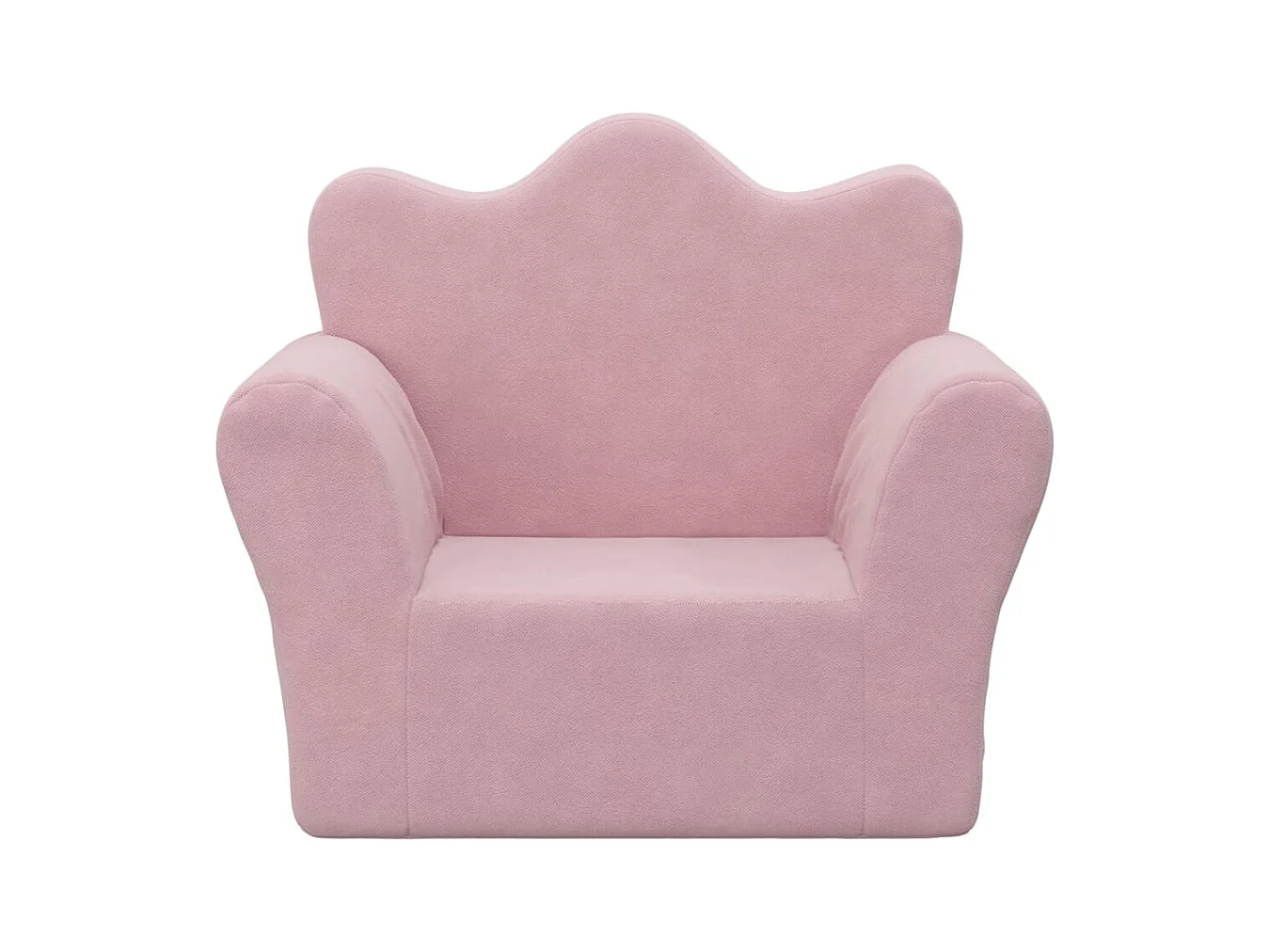 Sofá para niños felpa suave rosa ES893765