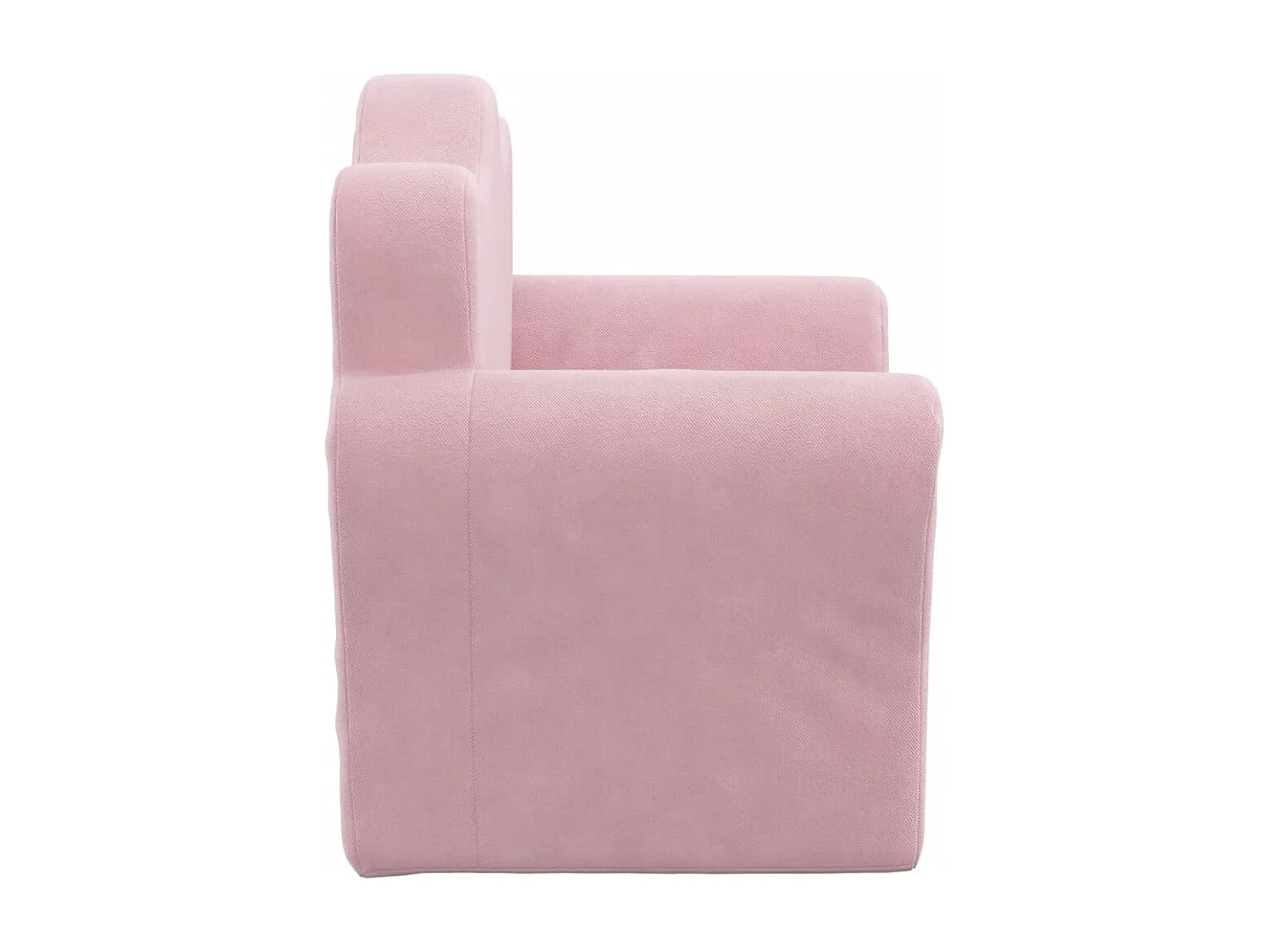 Sofá para niños felpa suave rosa ES893765