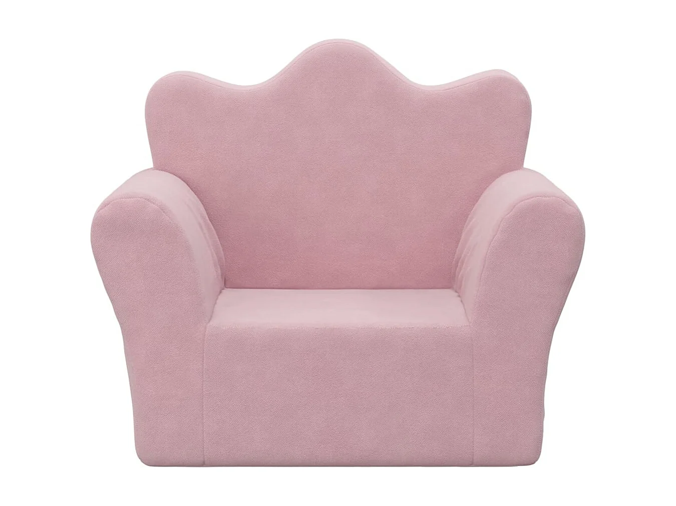 Sofá para niños felpa suave rosa ES893765