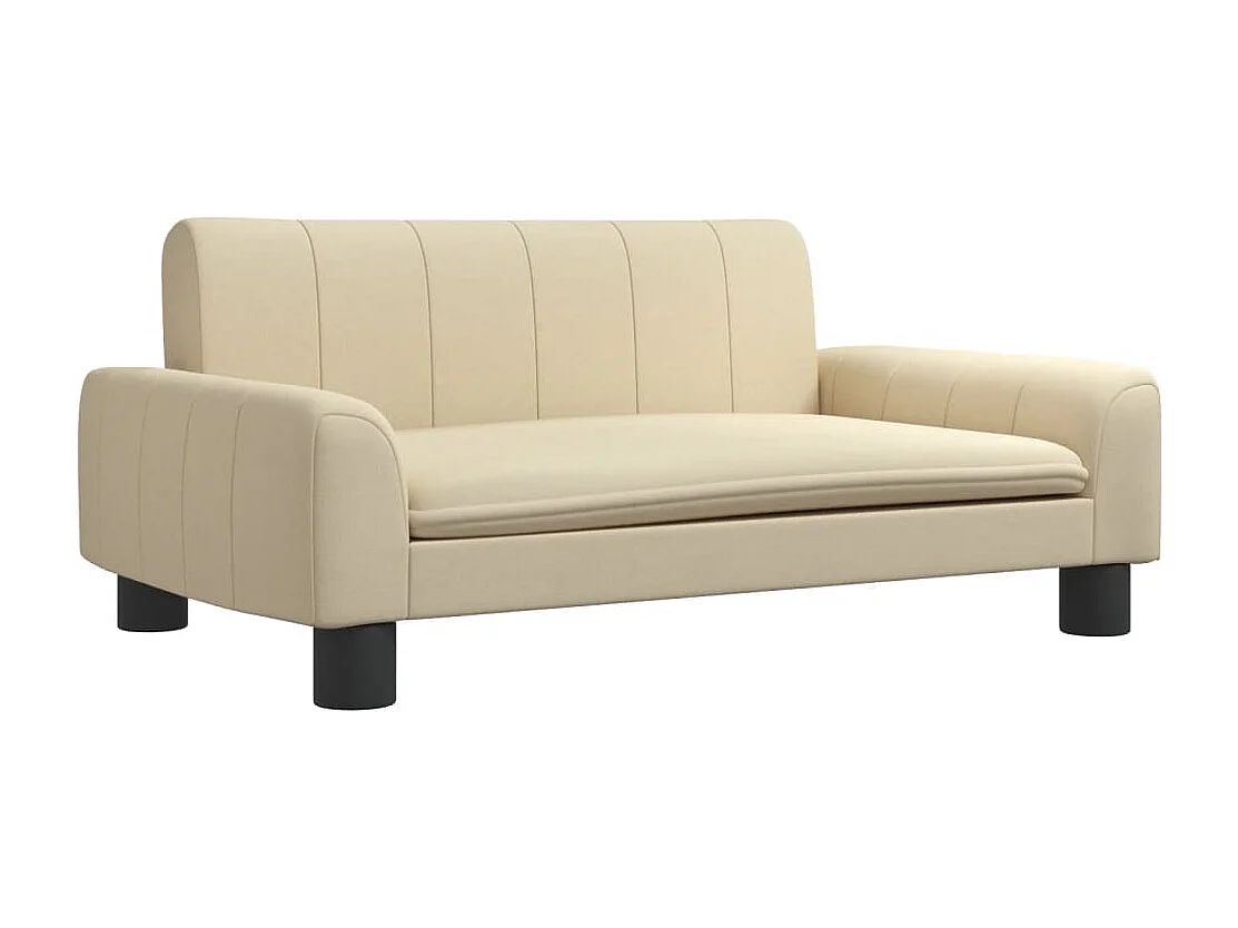 Canapé pour enfants crème 70x45x30 cm tissu FR720201