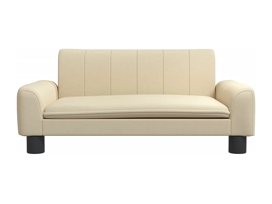Canapé pour enfants crème 70x45x30 cm tissu FR720201
