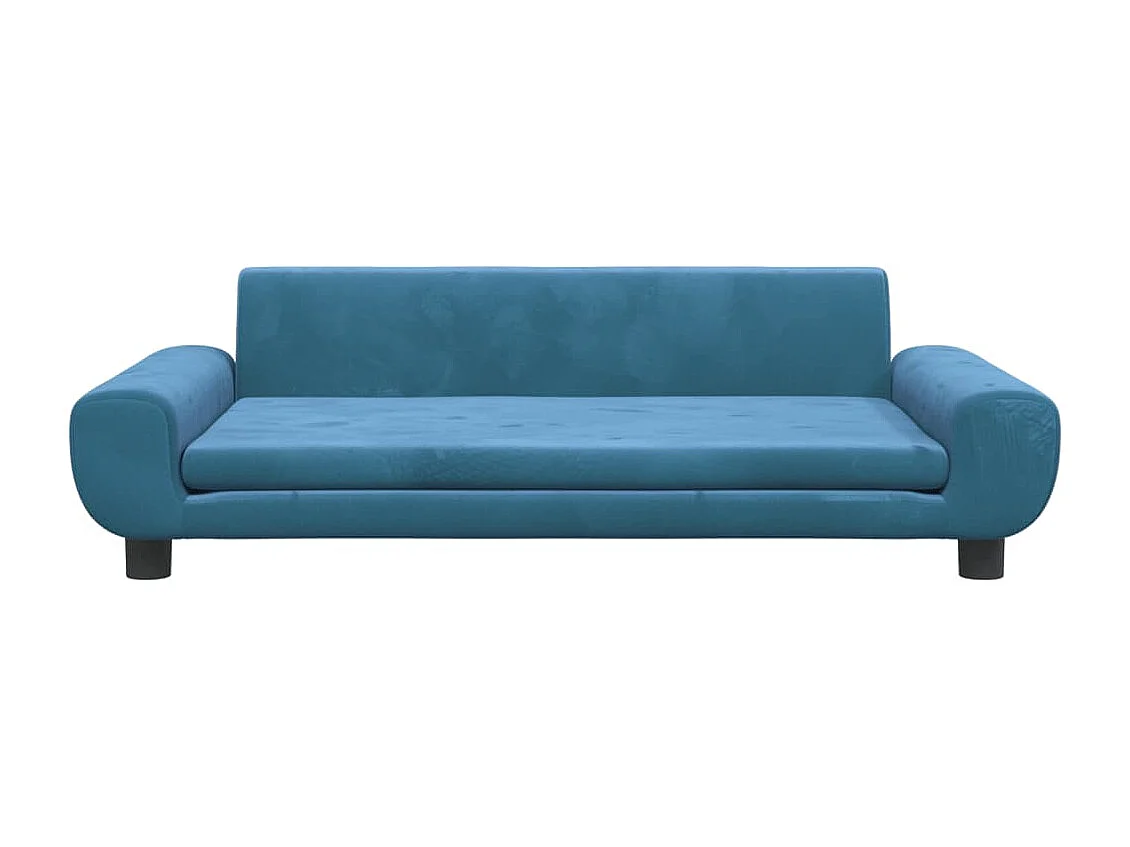 Canapé pour enfants bleu 100x54x33 cm velours FR759212