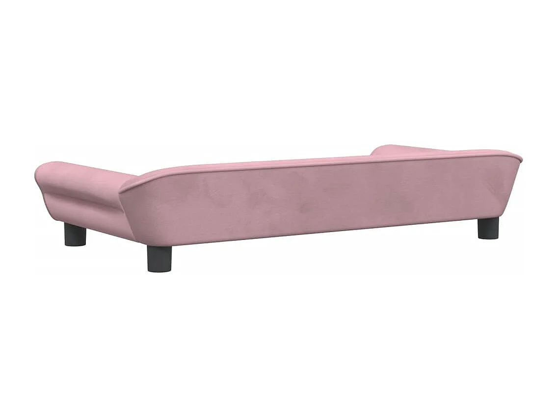 Canapé pour enfants rose 100x50x26 cm velours FR984321