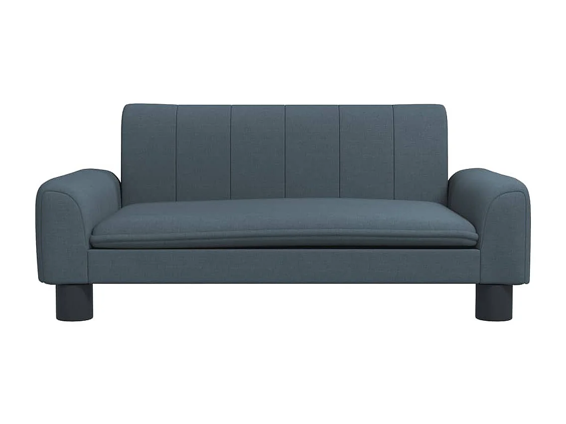 Canapé pour enfants gris foncé 70x45x30 cm tissu FR760916
