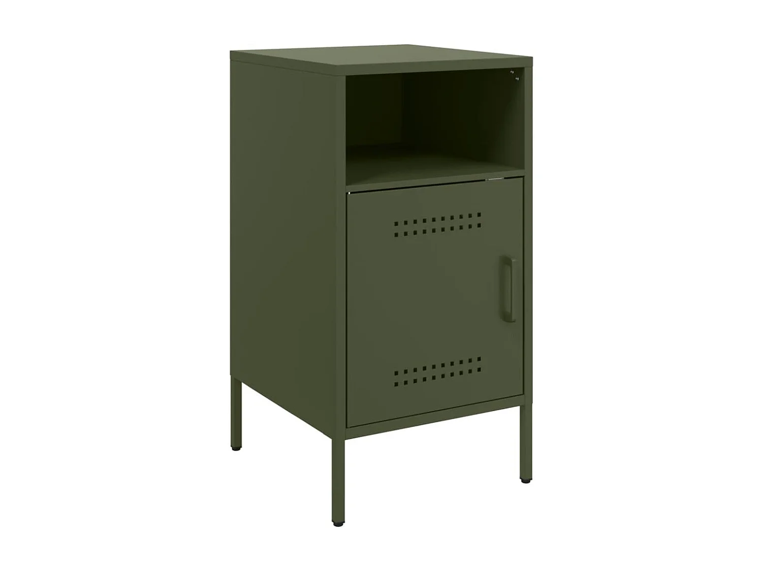Tables de chevet 2 pcs vert olive 36x39x68 cm FR98717