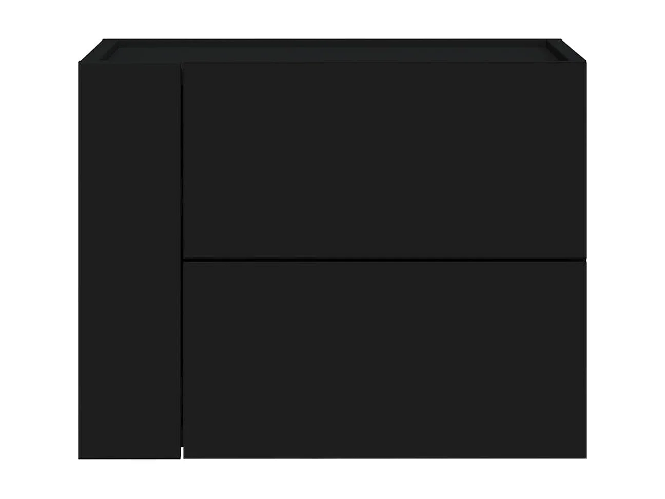 Mesas de cabeceira de parede 2 pcs 45x30x35 cm preto PT959591