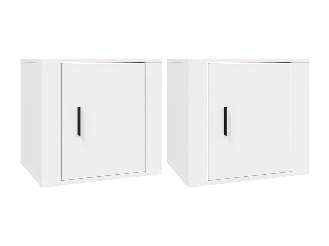 Nachtkastjes 2 st 50x39x47 cm wit BE304847