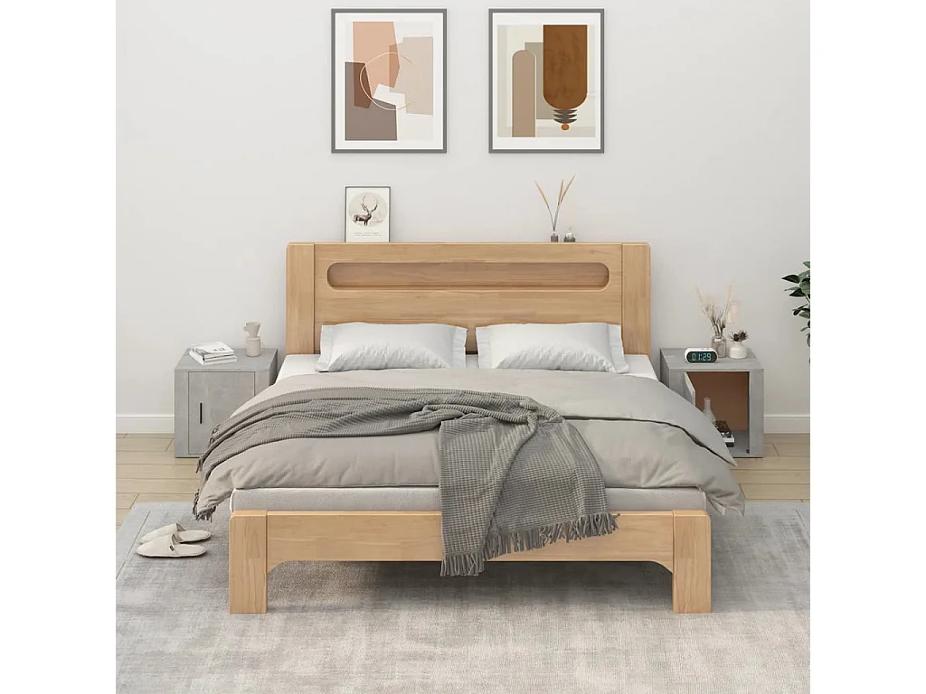 Nachtkastjes 2 st 50x39x47 cm betongrijs BE130389