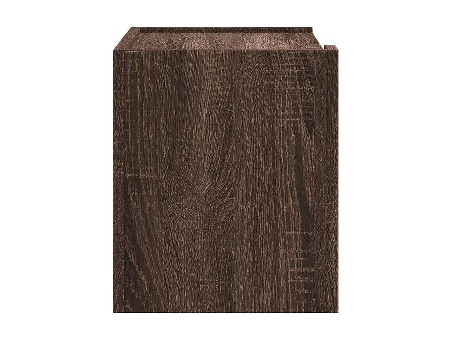 Table de chevet murale chêne marron 45x30x35 cm FR77718