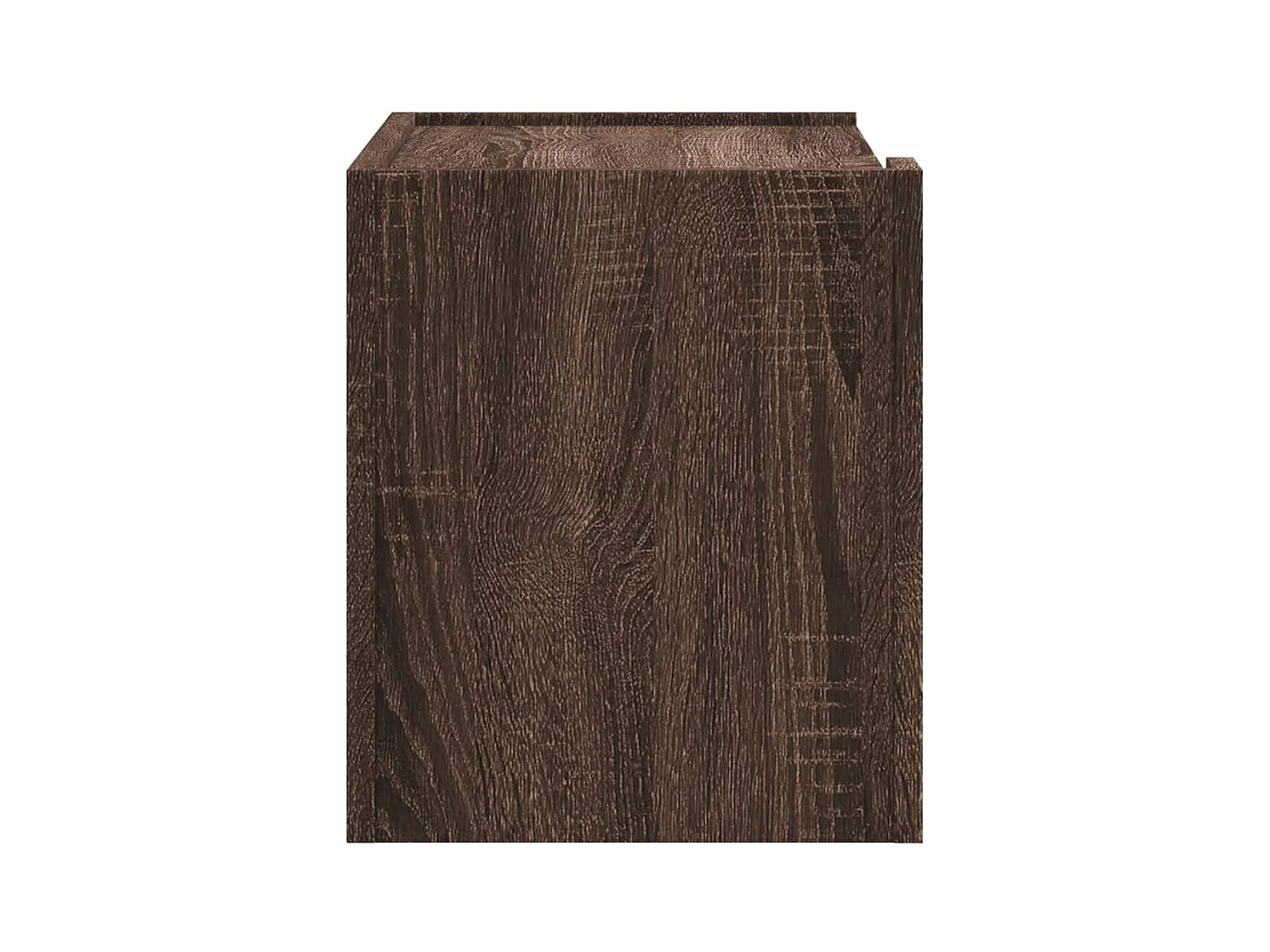 Nachtkastje wandgemonteerd 45x30x35 cm bruin eikenkleurig BE484986