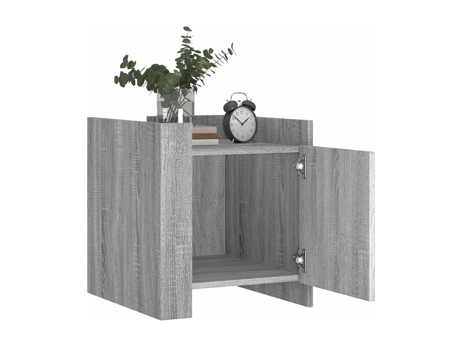 Table de chevet sonoma gris 45x50x50 cm bois d'ingénierie FR27481