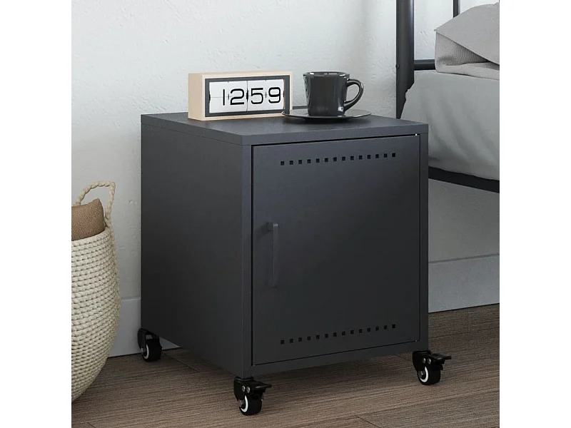 Mesa de cabeceira 36x39x43,5 cm aço antracite PT721021