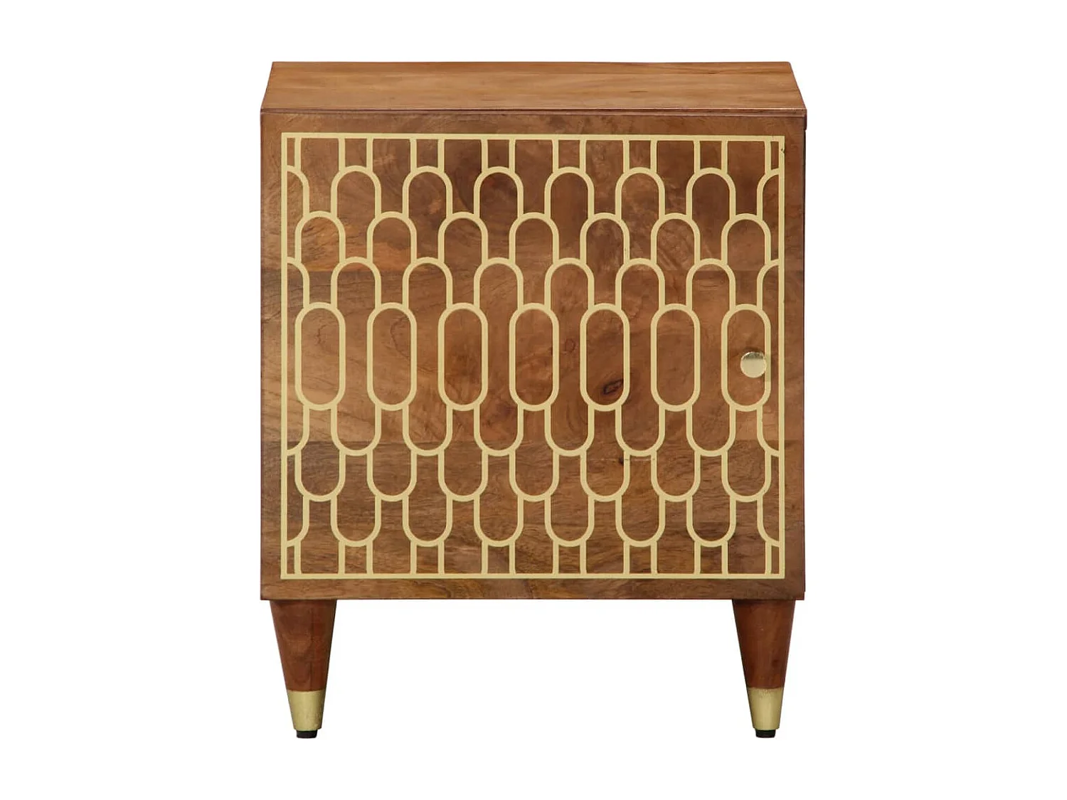 Nachtkastjes 2 st 40x33x46 cm massief mangohout BE889672