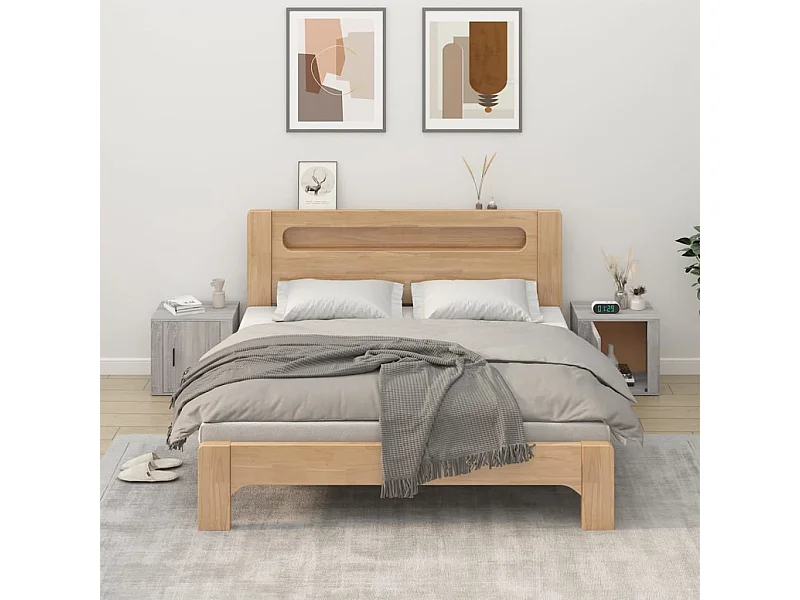 Tables de chevet 2 pcs Sonoma gris 50x39x47 cm FR35757