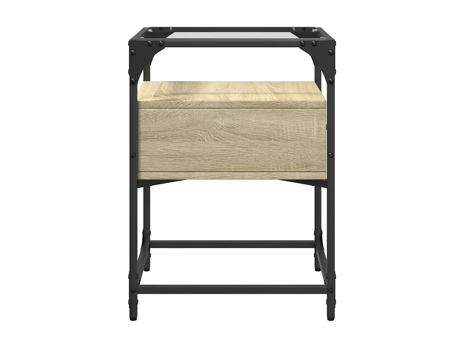 Table de chevet chêne sonoma 40x40x55 cm bois d’ingénierie FR46613