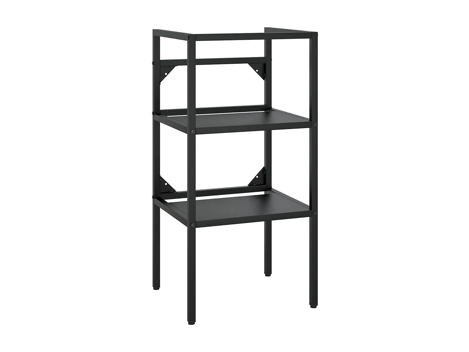 Meuble + vasque Noir 40x38x83 cm Fer FR661118