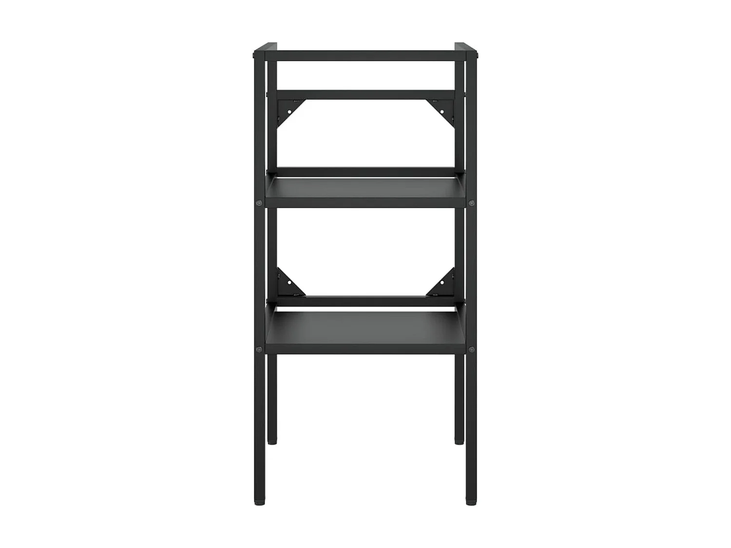 Meuble + vasque Noir 40x38x83 cm Fer FR661118