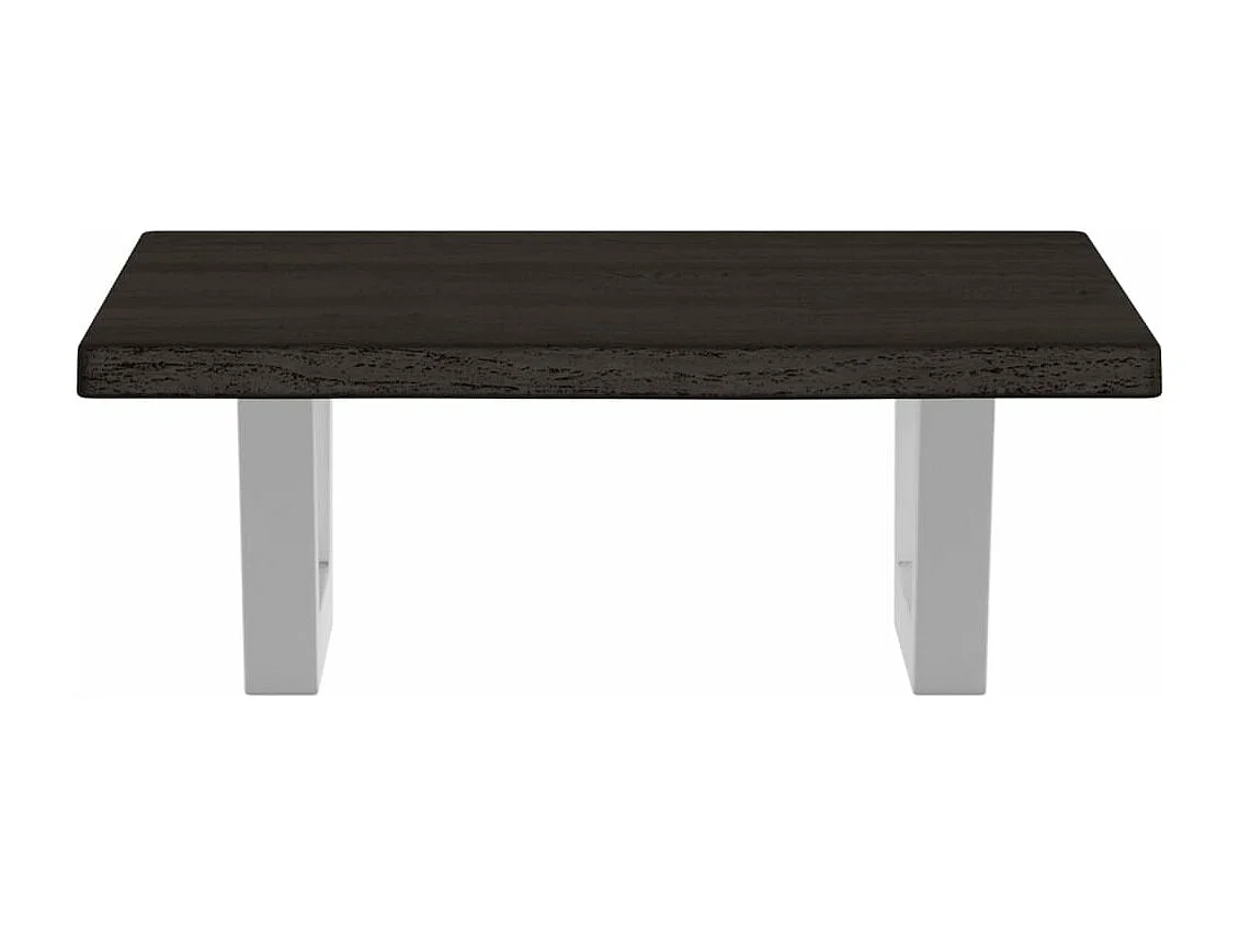 Meuble sous vasque murale acier et bois de chêne massif FR470126