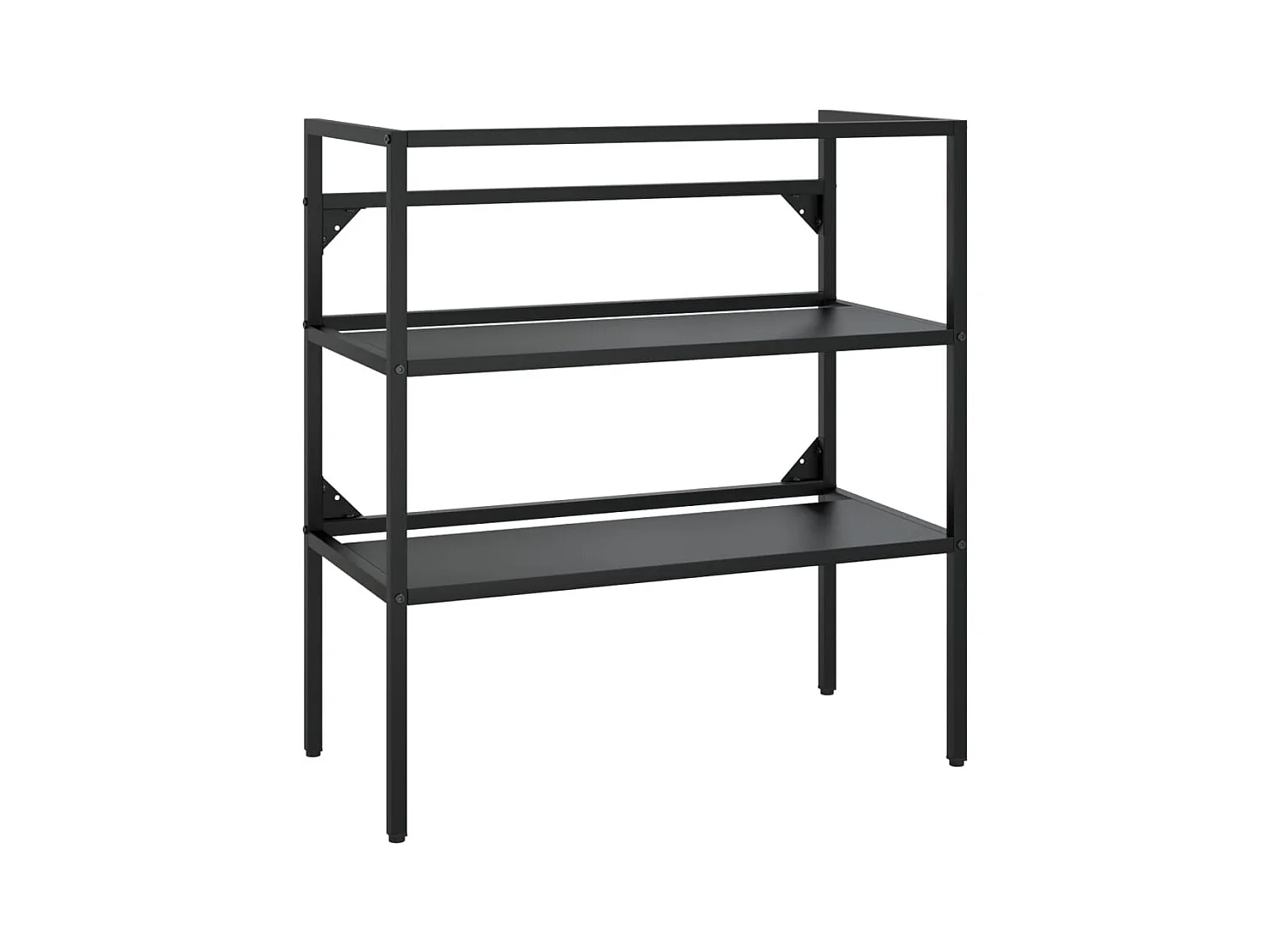 Meuble + vasque à encastrer Noir Fer FR834314