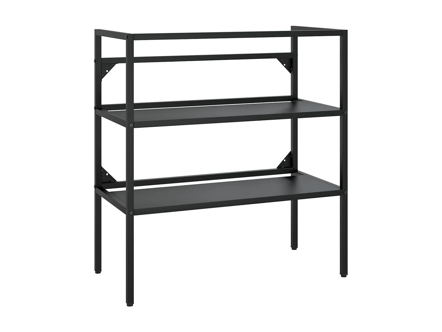 Meuble + vasque à encastrer Noir Fer FR834314