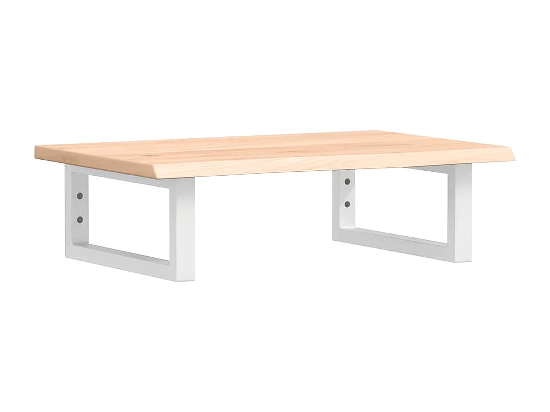 Meuble sous vasque murale acier et bois de chêne massif FR635526