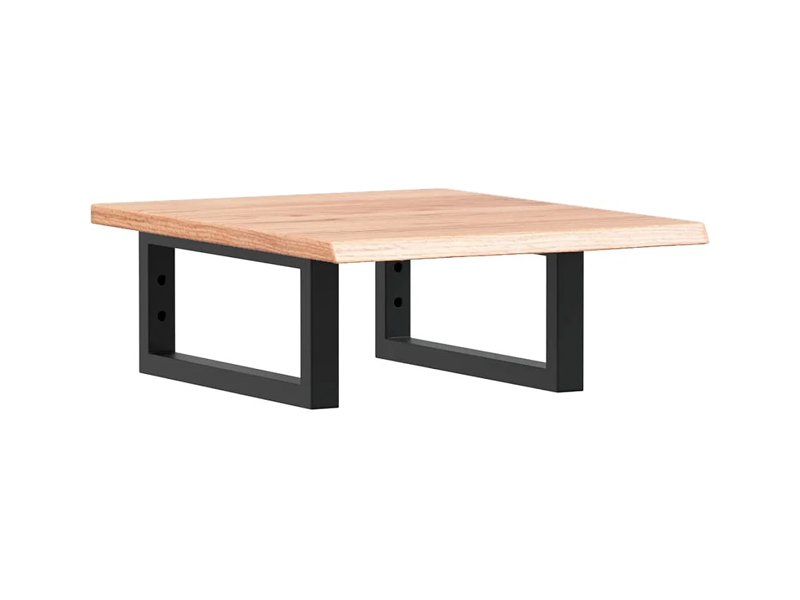 Badkamer wandschap staal en massief eikenhout BE532970