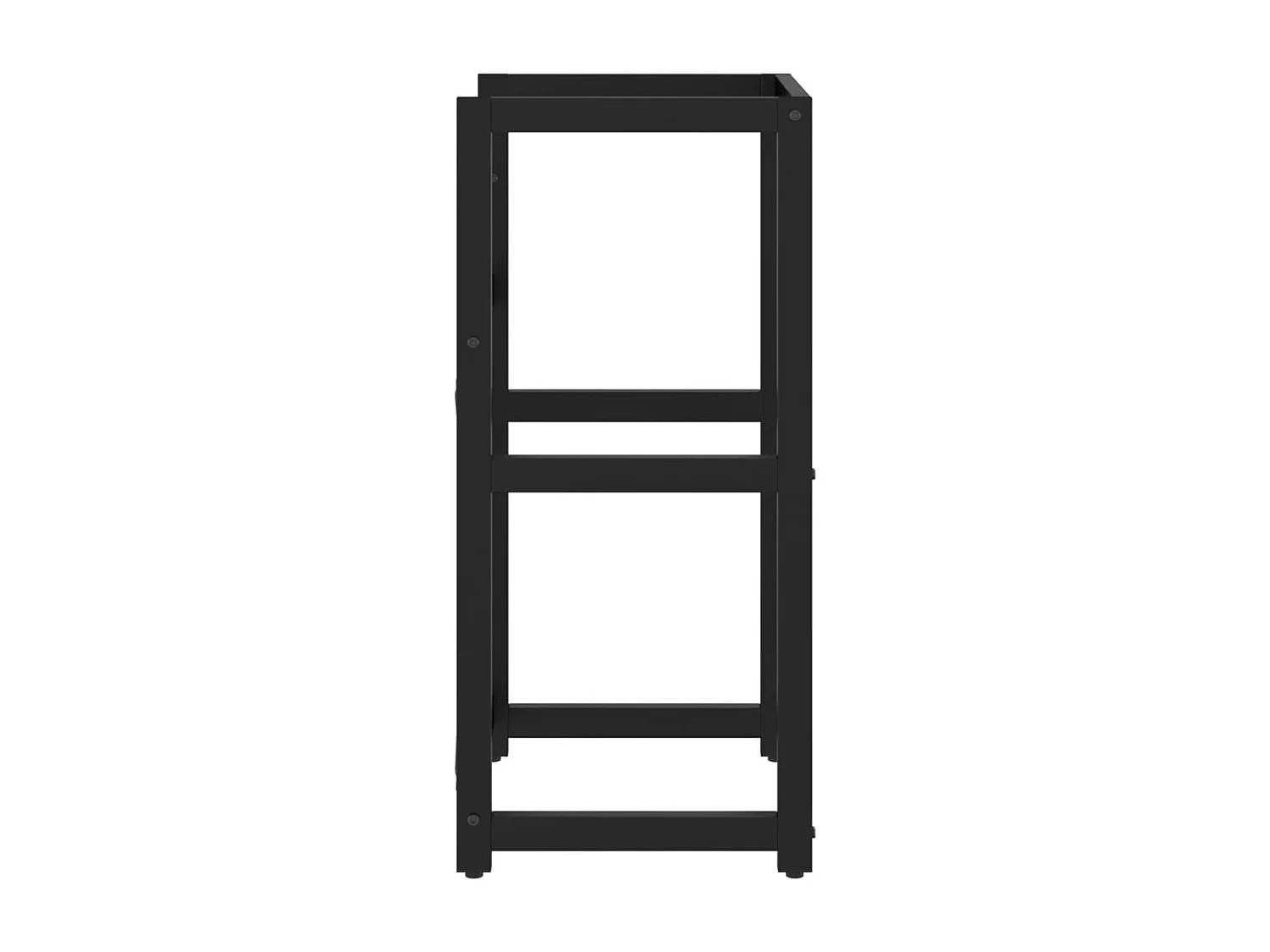 Meuble + vasque Noir 40x38x83 cm Fer FR642799