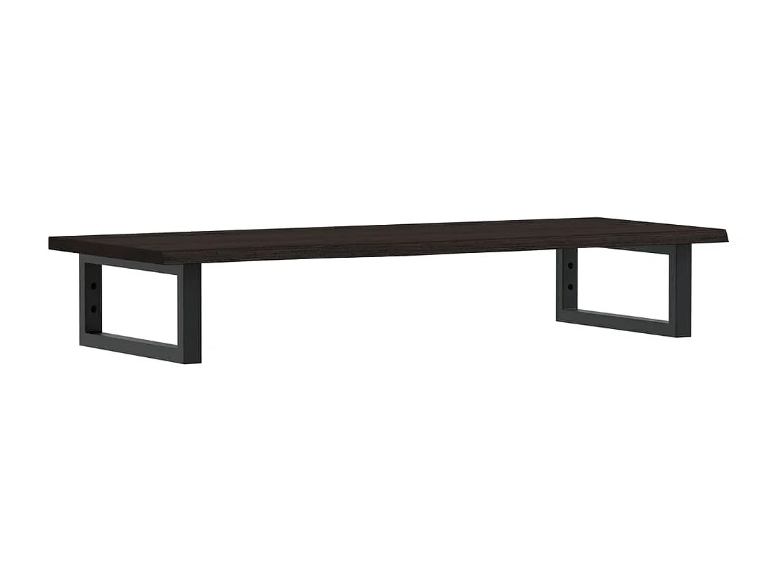 Estante de lavabo de pared de acero y madera maciza de roble ES140203