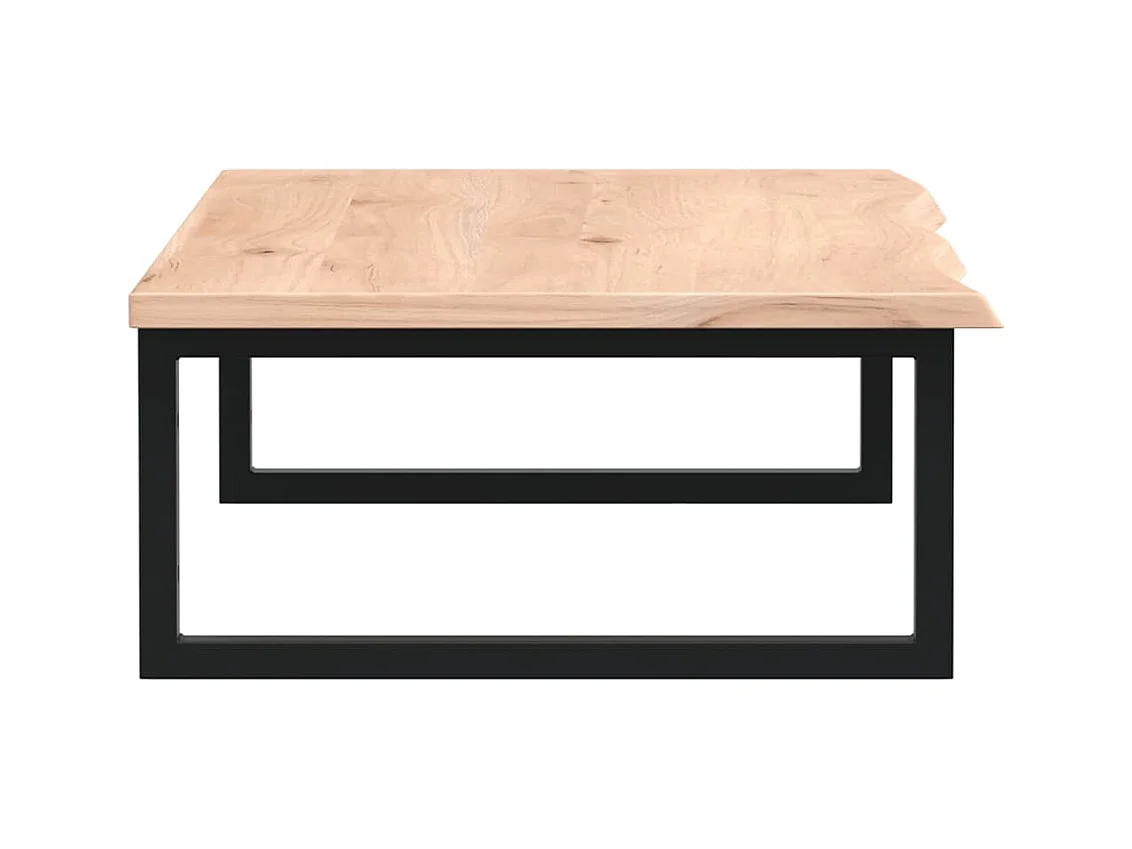 Estante de lavabo de pared de acero y madera maciza de roble ES711194