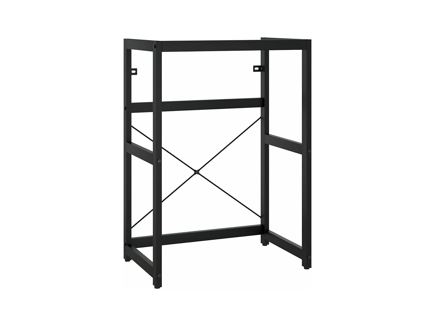 Meuble + vasque Noir 59x38x83 cm Fer FR737352