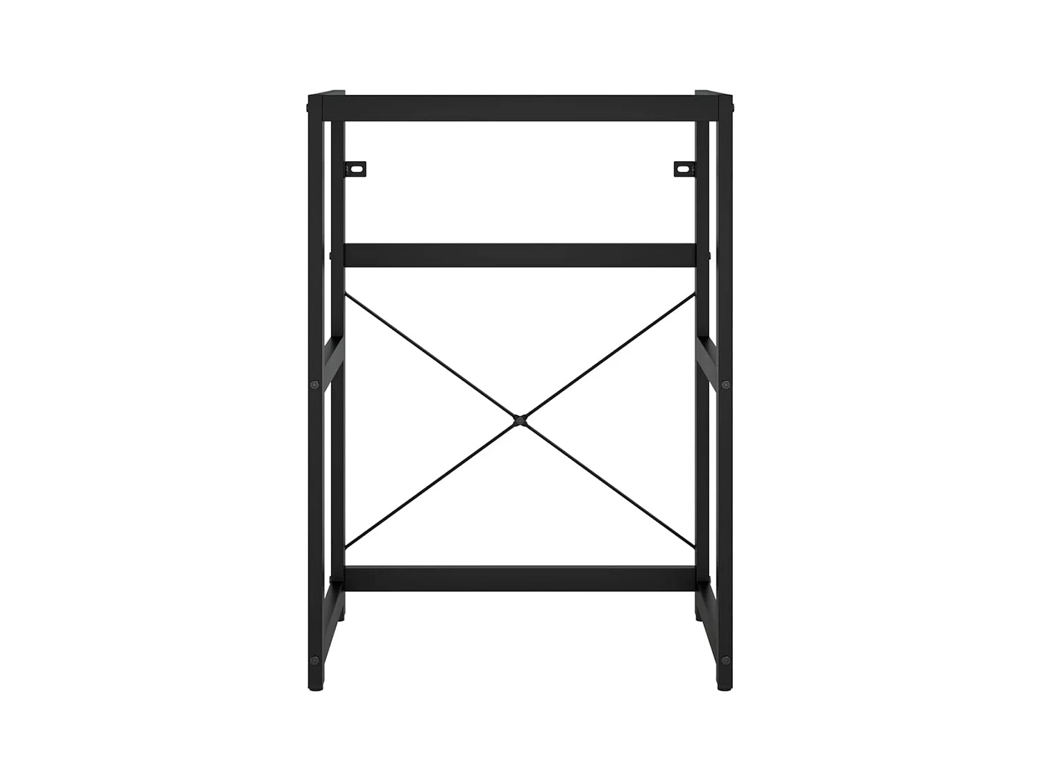 Estructura de lavabo de hierro negro 59x38x83 cm ES660302