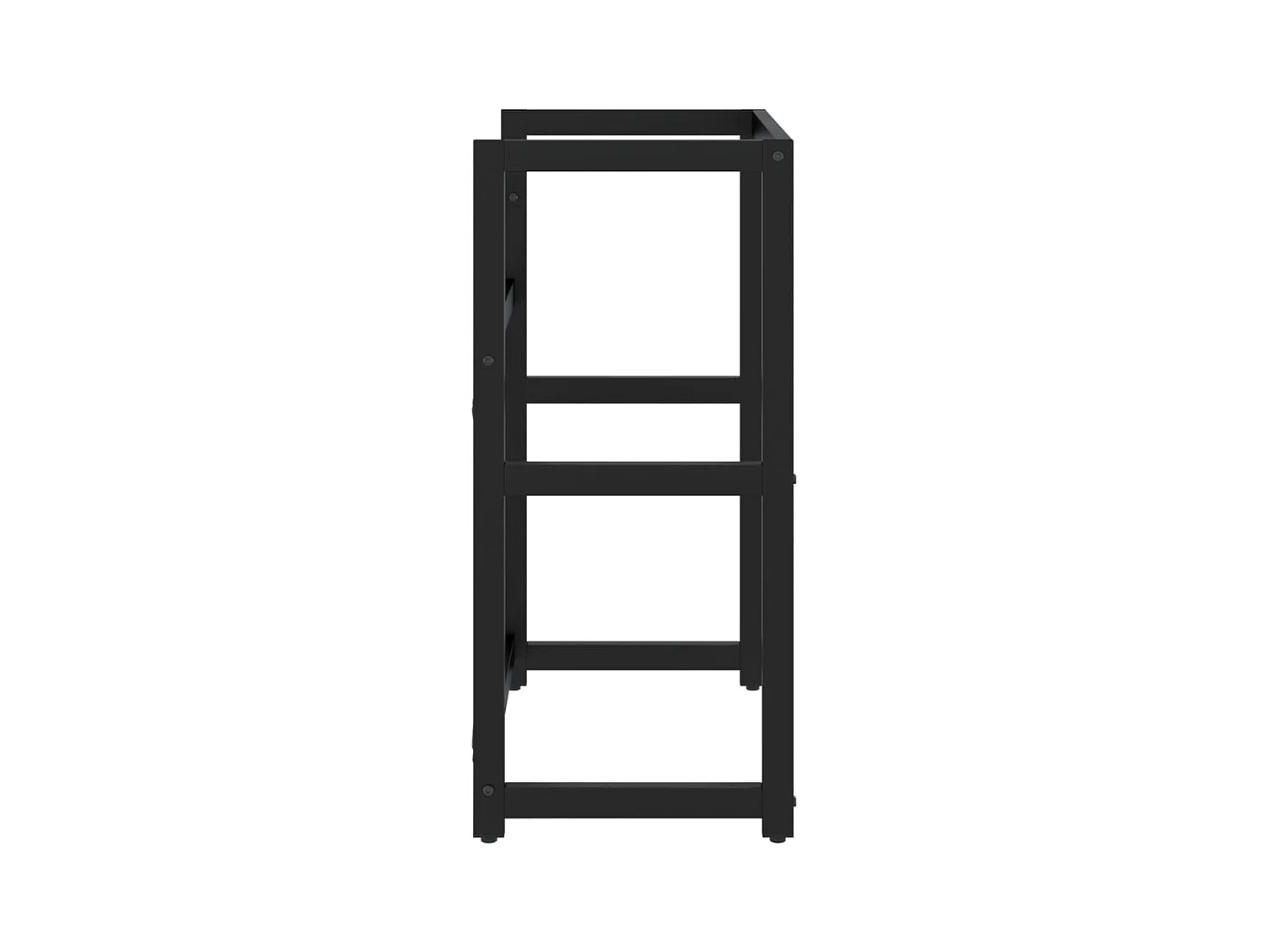 Estructura de lavabo de hierro negro 59x38x83 cm ES660302