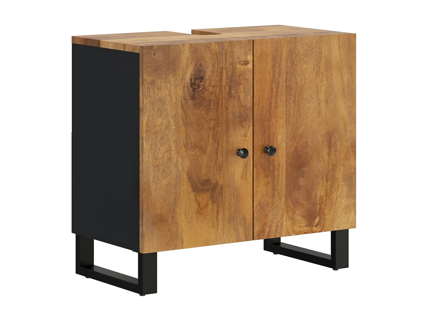 Meuble sous vasque 62x33x58 cm bois de manguier et d'ingénierie FR91880