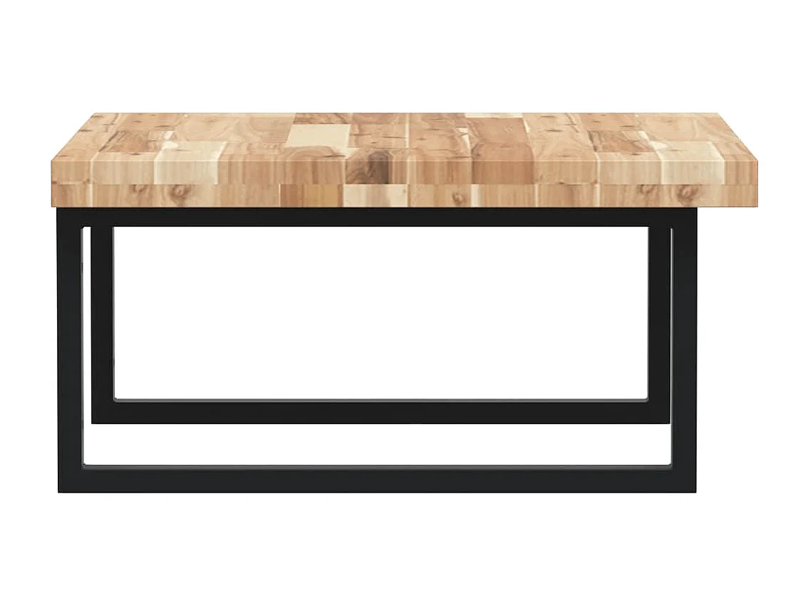 Badkamer wandschap staal en massief acaciahout BE415324