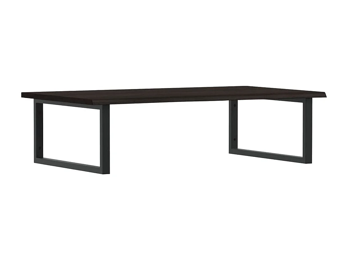 Meuble sous vasque murale acier et bois de chêne massif FR124750