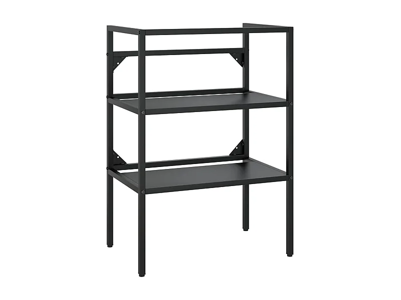 Meuble + vasque à encastrer Noir Fer FR768802