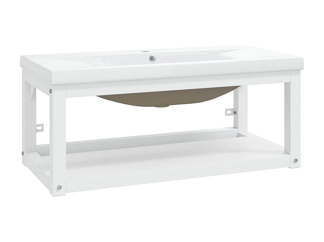 Meuble + vasque à encastrer Blanc Fer FR465140