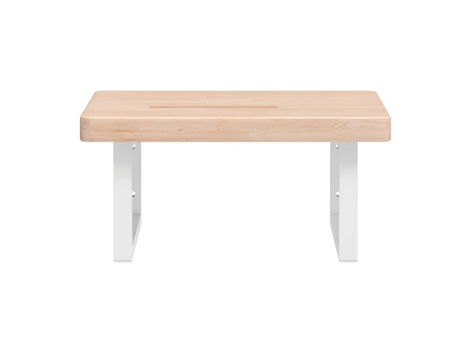 Prateleira de parede p/ lavatório aço/madeira carvalho maciça PT742969