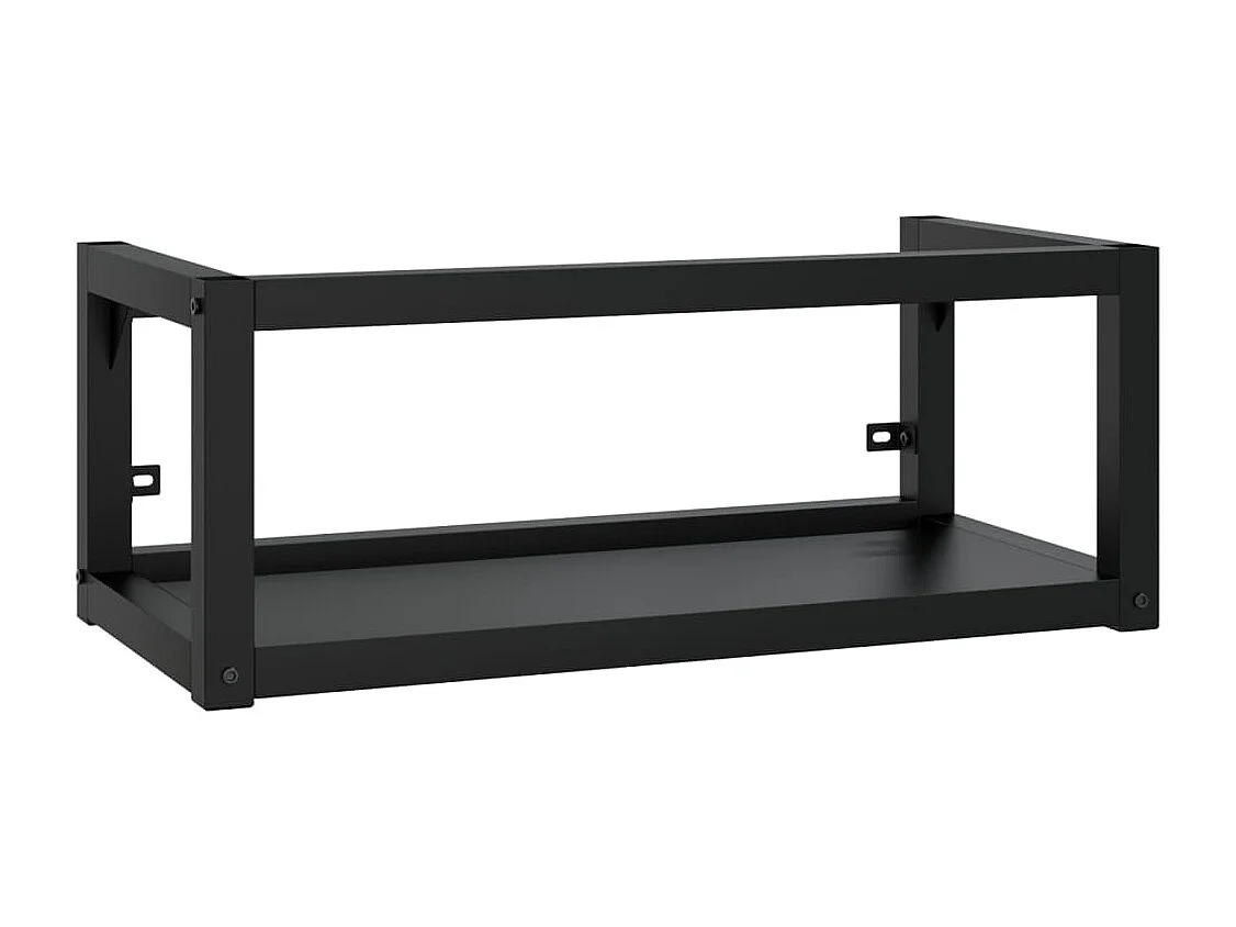 Meuble + vasque mural Noir 79x38x31 cm Fer FR331880