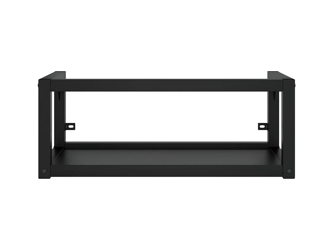 Wastafelframe wandgemonteerd 79x38x31 cm ijzer zwart BE536951