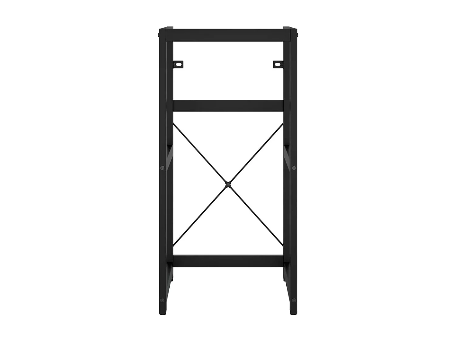 Estructura de baño con lavabo incorporado hierro negro ES265410