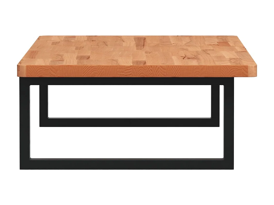 Meuble sous vasque murale acier et bois massif de hêtre FR504273