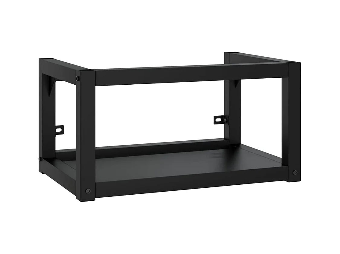 Wastafelframe met inbouwwastafel ijzer zwart BE529862