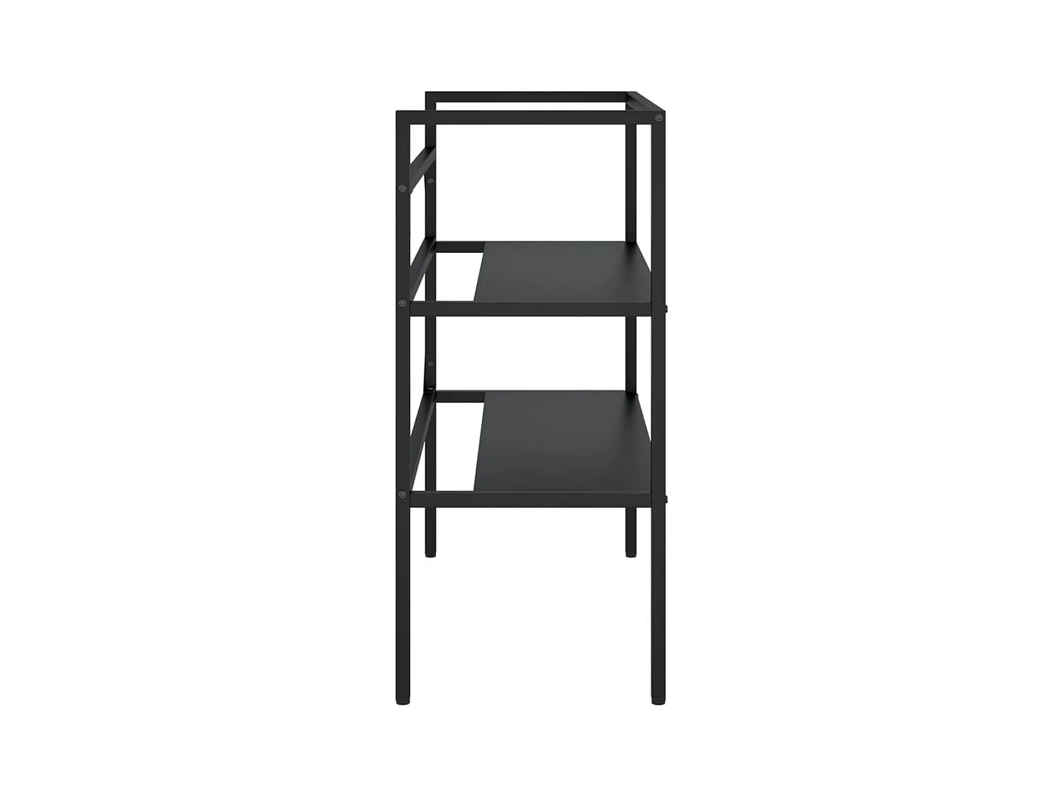 Estructura de lavabo de hierro negro 79x38x83 cm ES428167