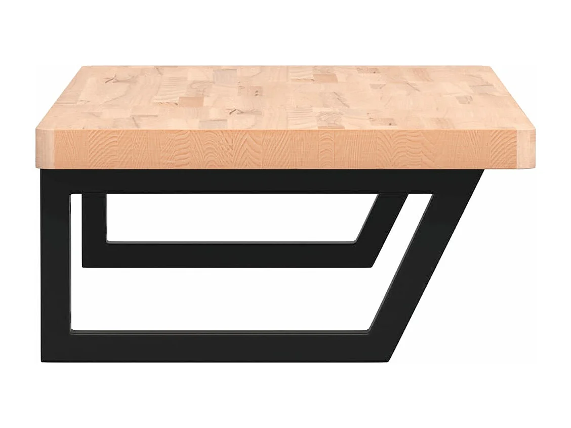 Badkamer wandschap staal en massief beukenhout BE910823