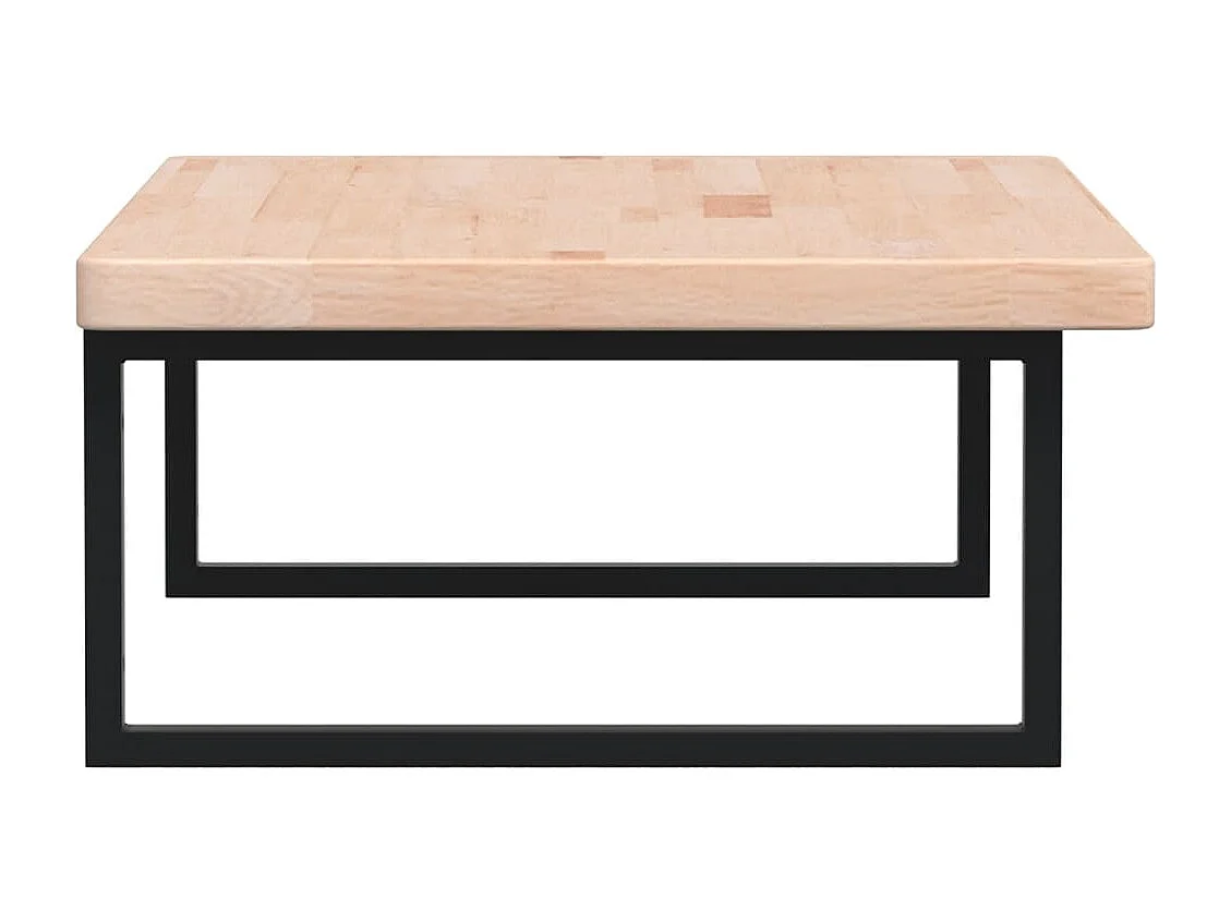 Meuble sous vasque murale acier et bois de chêne massif FR234435